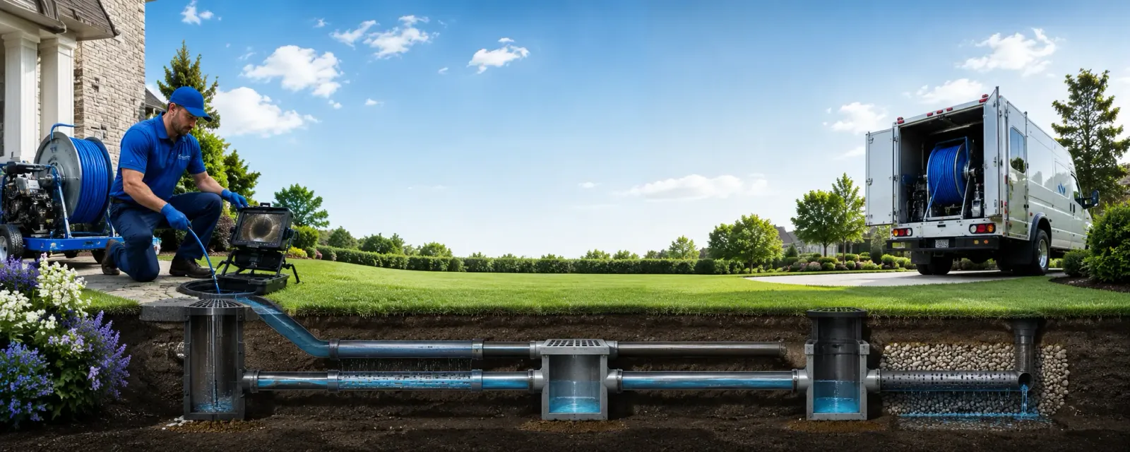 Outdoor drain cleaning information for Redgranite, WI